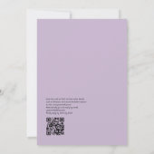 Kleurrijke Waterverf Fiesta bruiloft met QR-code Kaart (Achterkant)