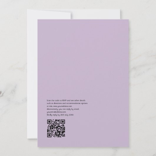 Kleurrijke Waterverf Fiesta bruiloft met QR-code Kaart (Achterkant)