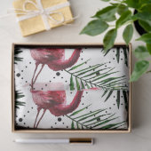 Kleurrijke Waterverf Flamingo serie ontwerp 17 Tissuepapier (Geschenk)