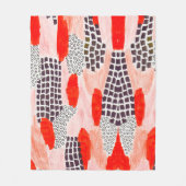 Kleurrijke waterverf fleece deken (Voorkant)