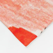 Kleurrijke waterverf fleece deken (Hoek)