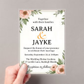 kleurrijke Waterverf Floral Acrylic We Acryl Uitnodigingen (Insitu (Draagbaar))