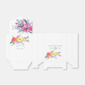 Kleurrijke Waterverf Floral Baby shower Bedankdoosjes (Uitgevouwen)