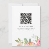 Kleurrijke Waterverf Floral Baby shower Kaart (Achterkant)