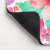 Kleurrijke Waterverf Floral Collage Patroon Muismat (Hoek)