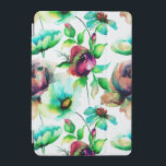 Kleurrijke Waterverf Floral Illustration iPad Mini Cover<br><div class="desc">Koel kleurrijk bloesem,  pasteltinten witte achtergrond en donkerrode en bruine accenten.</div>