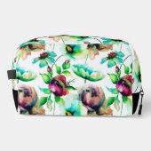 Kleurrijke Waterverf Floral Illustration Toilettasje (Voorkant)