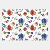 Kleurrijke Waterverf Floral Inpakpapier Vel (Voorkant 3)