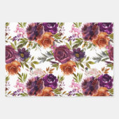 Kleurrijke Waterverf Floral Inpakpapier Vel (Voorkant 2)