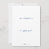 Kleurrijke  Waterverf Floral Notitiekaartje (Achterkant)