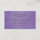 Kleurrijke Waterverf Floral Visitekaartje (Achterkant)