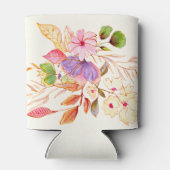 Kleurrijke Waterverf Floral Wedding Aangepaste naa Blikjeskoeler (Achterkant)