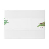 Kleurrijke Waterverf Floral Wedding Belly Band Uitnodigingen Wikkel (Achterkant Voorbeeld)