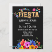 Kleurrijke Waterverf Florals Fiesta Wedding Shower Kaart (Voorkant)