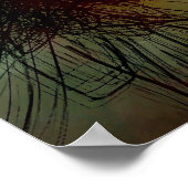  kleurrijke Waterverf Flowers Abstract Poster (Hoek)