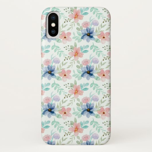 Kleurrijke Waterverf Flowers Case-Mate iPhone Case (Achterkant)