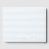 Kleurrijke Waterverf Flowers Trouwkrans Gastenboek (Achterkant)