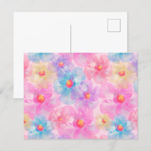 Kleurrijke Waterverf Garden bloemen elke keer Briefkaart