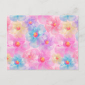 Kleurrijke Waterverf Garden bloemen elke keer Briefkaart (Voorkant)