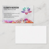 Kleurrijke Waterverf geborsteld | Yoga Logo Visitekaartje (Voorkant / Achterkant)