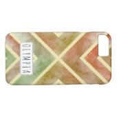 Kleurrijke waterverf geometrische strepen vallen k Case-Mate iPhone case (Achterkant (Horizontaal))