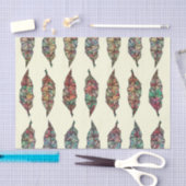 Kleurrijke Waterverf Geometrische veren Tissuepapier (Craft)