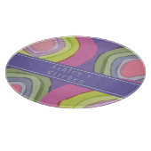 Kleurrijke Waterverf Gepersonaliseerd Snijplank (Hoek)