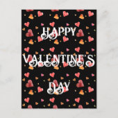 Kleurrijke Waterverf Harten Briefkaart (Voorkant)