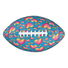 Kleurrijke Waterverf Harten Voetbal American Football