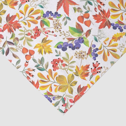 Kleurrijke Waterverf Herfst / Autumn Foliage Tissuepapier (Detail)