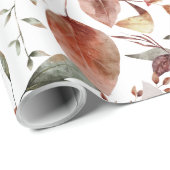 Kleurrijke Waterverf Herfst najaar olievloeistof Cadeaupapier (Rol Hoek)