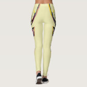 Kleurrijke Waterverf Herten Head Art Leggings (Achterkant)