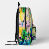 Kleurrijke Waterverf het Schilderen Monogram Bedrukte Rugzak (Links)