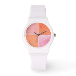 kleurrijke waterverf horloge
