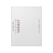 Kleurrijke Waterverf huizen onroerend goed Notitieblok (Linkerzijde)