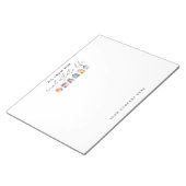 Kleurrijke Waterverf huizen onroerend goed Notitieblok (Schuin)