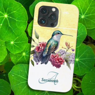Kleurrijke Waterverf Hummingbird Gepersonaliseerd Case-Mate iPhone Case