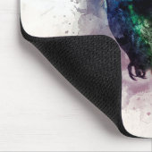 Kleurrijke Waterverf Hummingbird Muismat (Hoek)