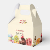 Kleurrijke Waterverf Ice Cream Sweet Baby shower Bedankdoosjes (Achterkant)