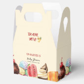 Kleurrijke Waterverf Ice Cream Sweet Baby shower Bedankdoosjes (Geopend)