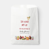 Kleurrijke Waterverf Ice Cream Sweet Baby shower Bedankzakje (Voorkant)