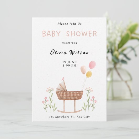 Kleurrijke waterverf illustratie in pasteltinten kaart (Staand voorkant)