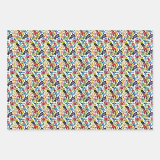 Kleurrijke Waterverf Inpakpapier Vel (Voorkant 3)