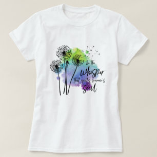 Kleurrijke Waterverf Inspirerend T-shirt