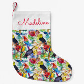 Kleurrijke Waterverf | Jouw namen toevoegen Kleine Kerstsok (Voorkant)