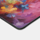 Kleurrijke Waterverf kat aangepaste gepersonalisee Bureaumat (Hoek)