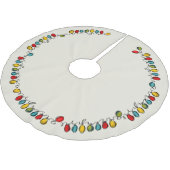 Kleurrijke Waterverf Kerst String Lights Kerstboom Rok (Gekanteld)