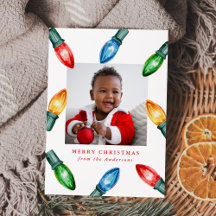 Kleurrijke Waterverf kerstverlichting 3 Foto