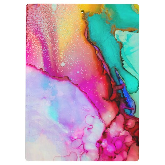 Kleurrijke Waterverf Klembord (Achterkant)