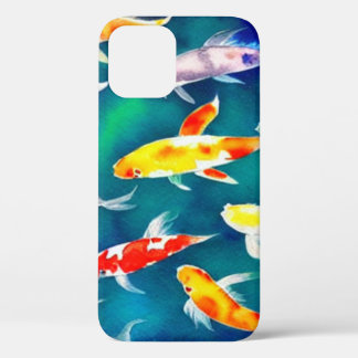 Kleurrijke Waterverf Koi Vis in Vijver Case-Mate iPhone Case